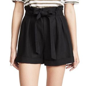 Black High-Waisted Shorts